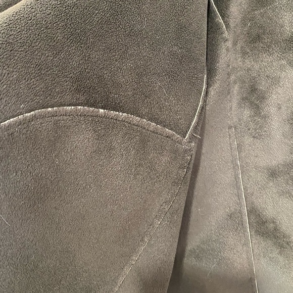 Chicos Tan Suede Paisley Embossed Vest size XL - Picture 9 of 10